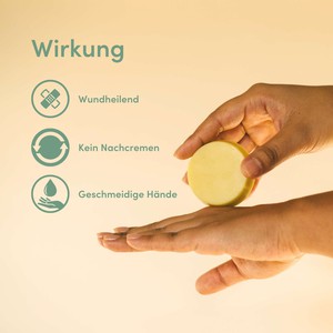 Feste Handcreme mit Bio-Bienenwachs als Nachfüller - 30g from 4peoplewhocare