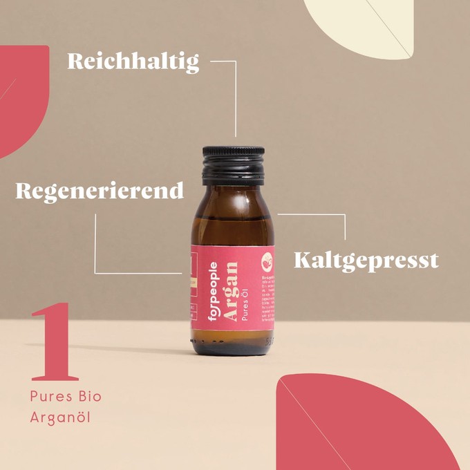 Pure Pflegeöle im Set in Bioqualität - Jojoba, Argan, Wildrosenkern und Mandel from 4peoplewhocare