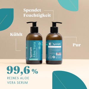 Aloe Vera Serum Pur, 99,6% mit Pumpspender - Mehrweg from 4peoplewhocare