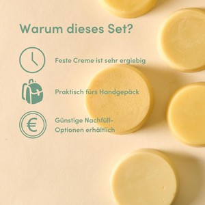 Feste Creme Einsteiger-Set mit Refillern - für Hand, Fuß und Körper from 4peoplewhocare