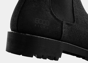 The Crossover Hemp Chelsea for Men in Full Black from 8000kicks