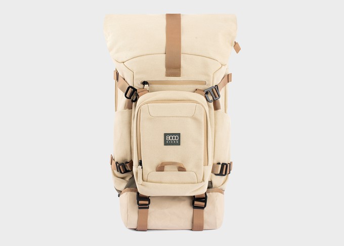 Nomad Backpack - The 3-in-1 expandable hemp backpack for nomads from 8000kicks