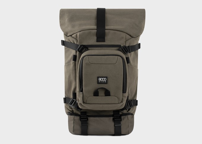 Nomad Backpack - The 3-in-1 expandable hemp backpack for nomads from 8000kicks