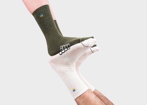 Ukraine Crew Socks Dark Green from 8000kicks