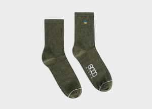 Ukraine Crew Socks Dark Green from 8000kicks