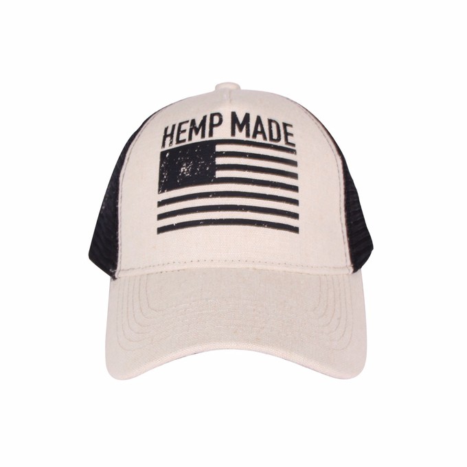 HEMP MADE Natural Trucker Hat from 8000kicks