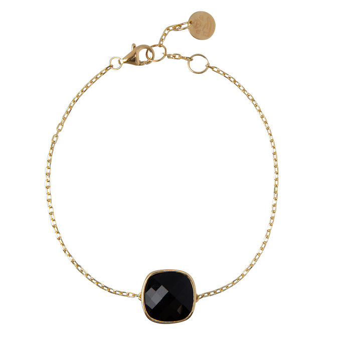 Pretty Cushion | Bracelet | Gold Zircon from AdornPay