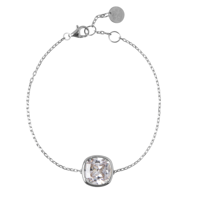 Pretty Cushion | Bracelet | Silver Zirconia from AdornPay