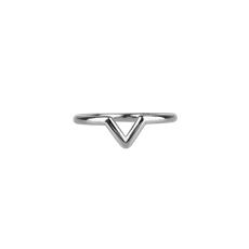 Perfect 'V' | Ring | Silver via AdornPay