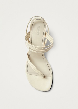 Salsa Cream Leather Sandals from Alohas