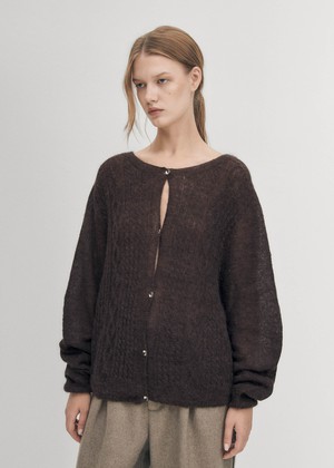 Corden Brown Cardigan from Alohas