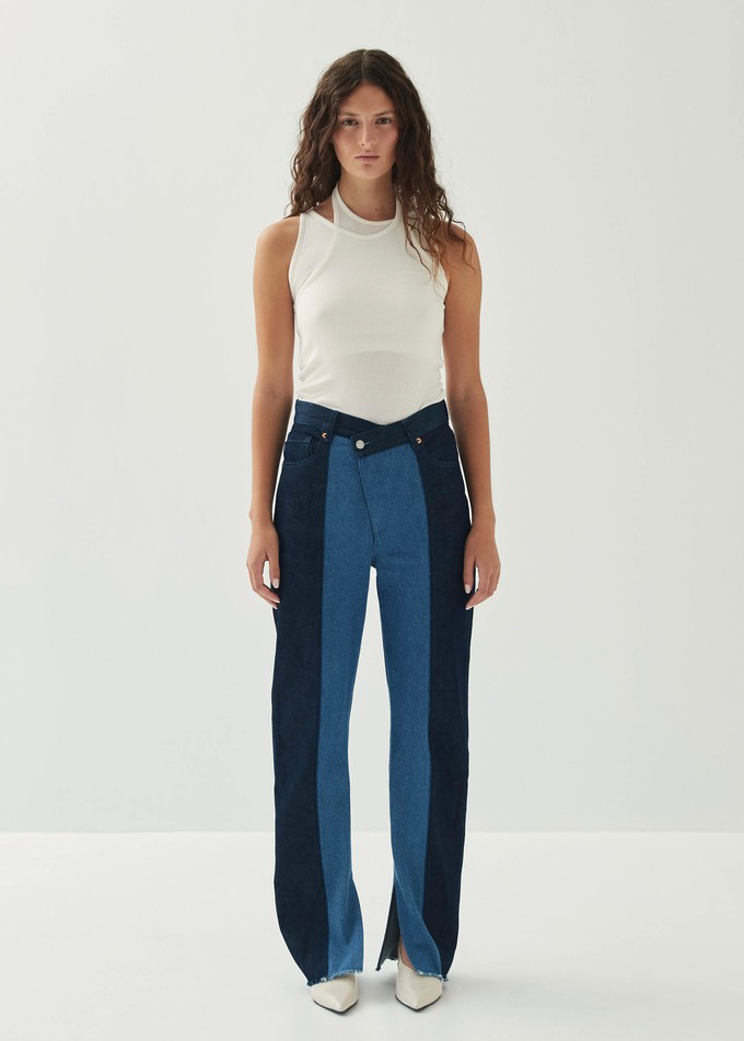 Kansas Bicolor Indigo Denim Trousers from Alohas