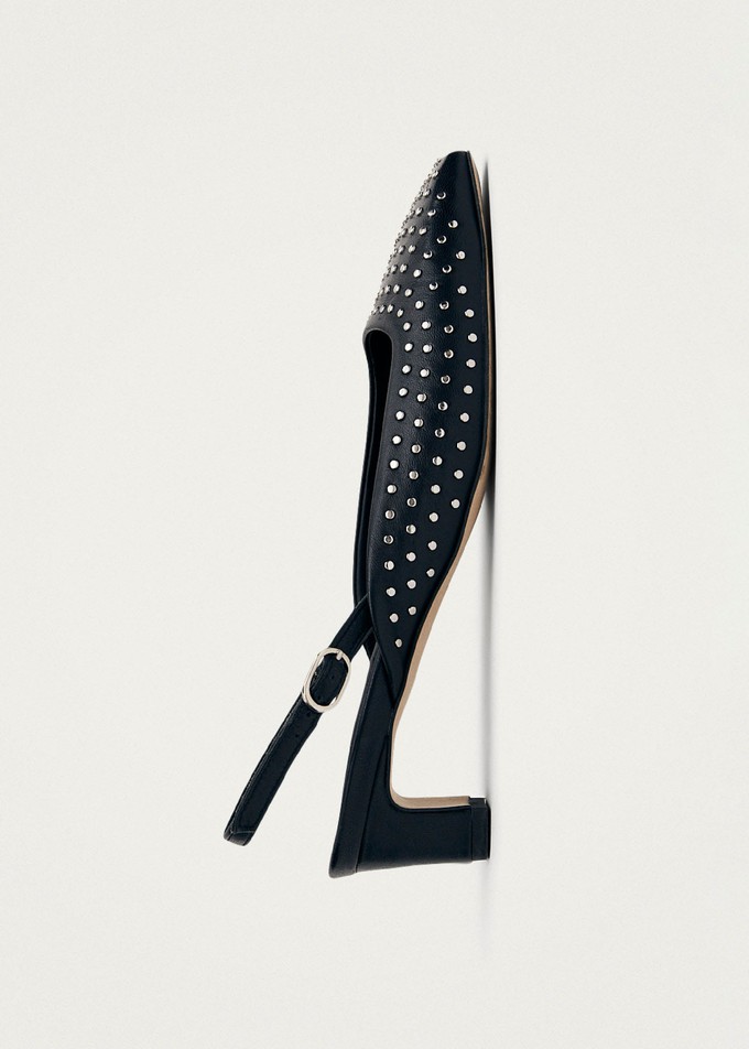 Lindy Studs Black Leather Pumps from Alohas