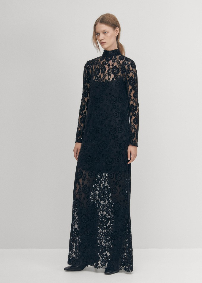 Tiban Lace Black Dress from Alohas