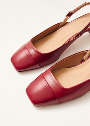 Lindy Bliss Red Leather Pumps from Alohas