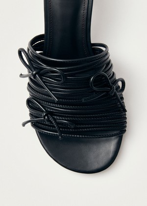 Viva Black Leather Sandals from Alohas