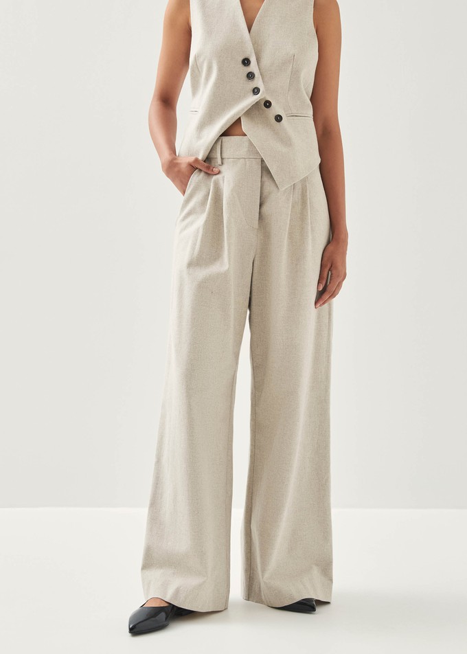 Meran Cream Trousers from Alohas