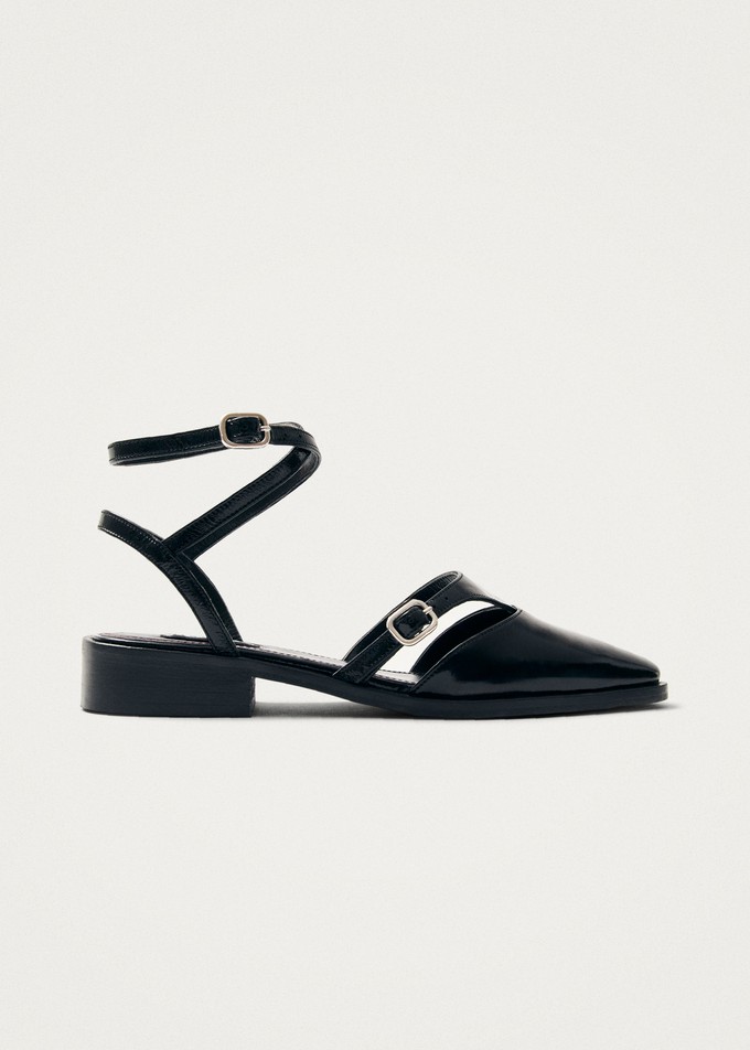 Aveline Black Leather Ballet Flats from Alohas