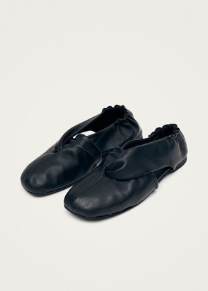 Alaula Black Leather Ballet Flats from Alohas