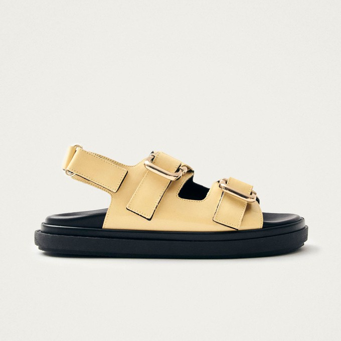 Harper Onix Vanilla Leather Sandals from Alohas