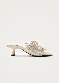 Viva White Leather Sandals via Alohas