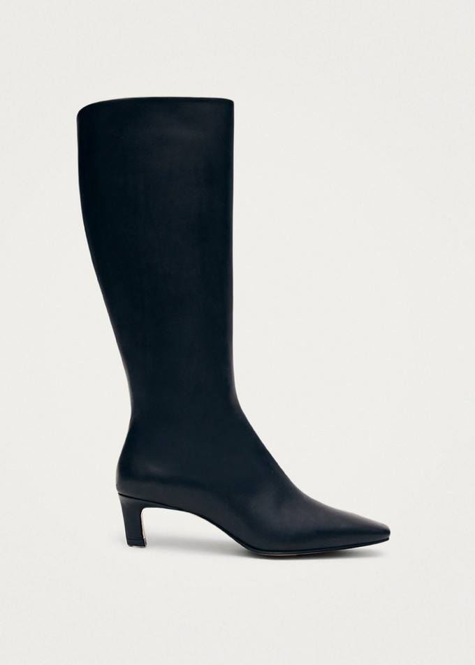 Rory Black Leather Boots from Alohas