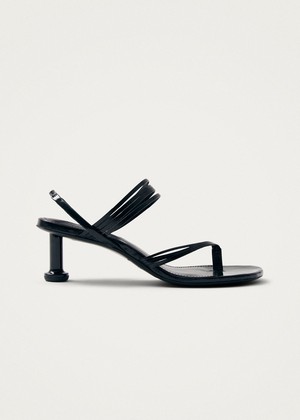 Salsa Black Leather Sandals from Alohas