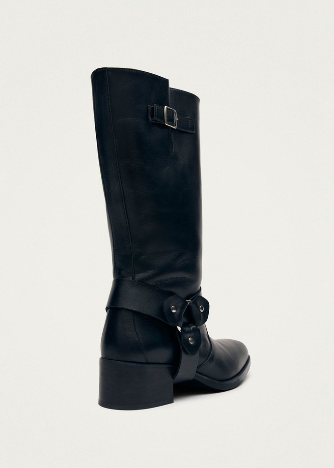 Rocky Black Leather Boots from Alohas