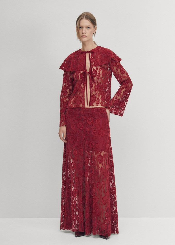 Bundi Lace Wine Skirt from Alohas