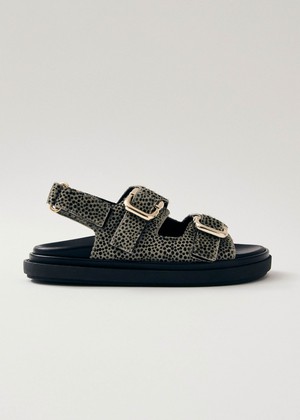 Harper Soft Grey Leather Sandals from Alohas