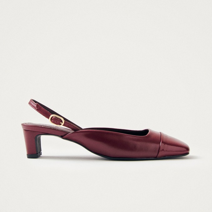 Lindy Bliss Burgundy Leather Pumps from Alohas