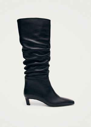 Kalila Black Leather Boots from Alohas