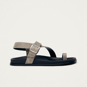 Siren Vintage Grey Leather Sandals from Alohas