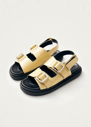 Harper Onix Vanilla Leather Sandals from Alohas