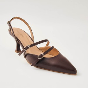 Joelle Brown Leather Pumps from Alohas