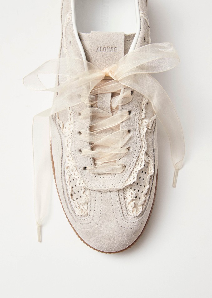 Tb.490 Crochet Cream Leather Sneakers from Alohas