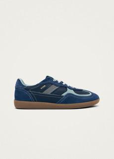 Tb.490 Rife Grain Cobalt Leather Sneakers via Alohas