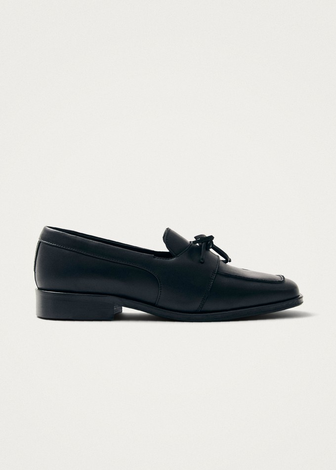 Amour Black Leather Loafers from Alohas