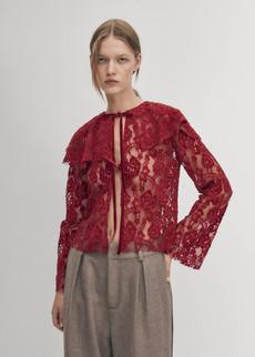 Tolpa Lace Wine Blouse via Alohas