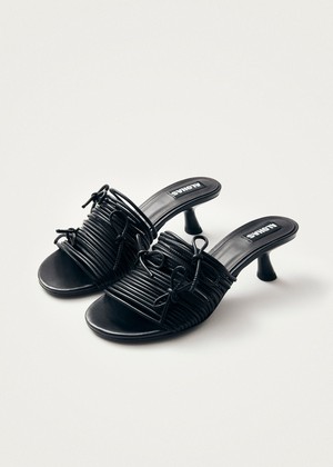 Viva Black Leather Sandals from Alohas