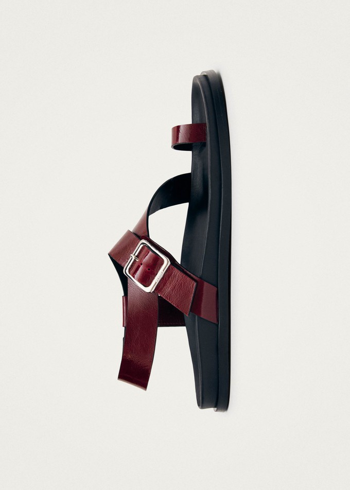 Siren Onix Burgundy Leather Sandals from Alohas