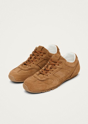 Tb.56 Suede Tan Leather Sneakers from Alohas