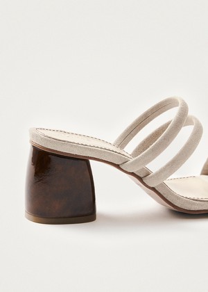 Indiana Stone Beige Leather Sandals from Alohas