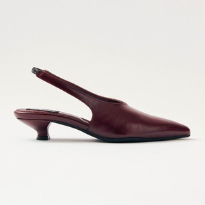 Eros Burgundy Leather Pumps from Alohas