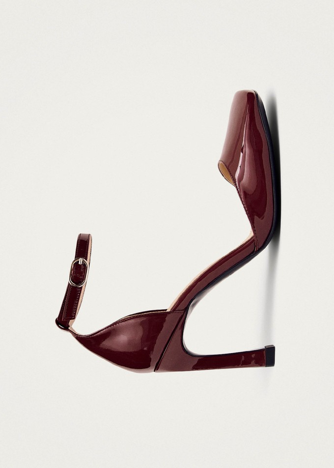 Liebe Onix Burgundy Leather Pumps from Alohas