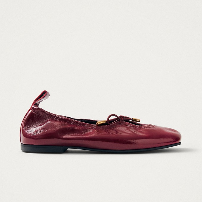 Rosalind Onix Burgundy Leather Ballet Flats from Alohas