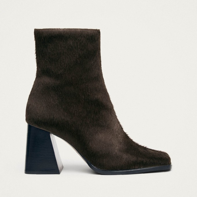 South Soft Brown Leather Ankle Boots from Alohas