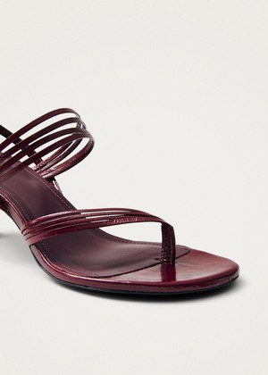 Salsa Burgundy Leather Sandals from Alohas