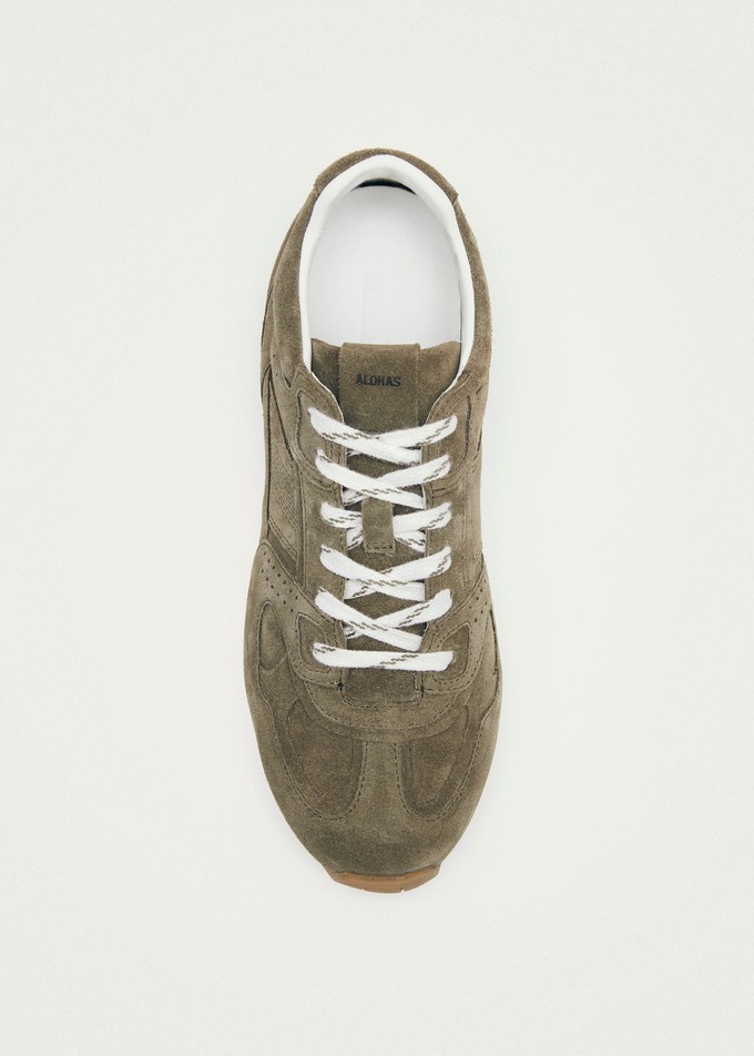 Tb.56 Suede Khaki Leather Sneakers from Alohas