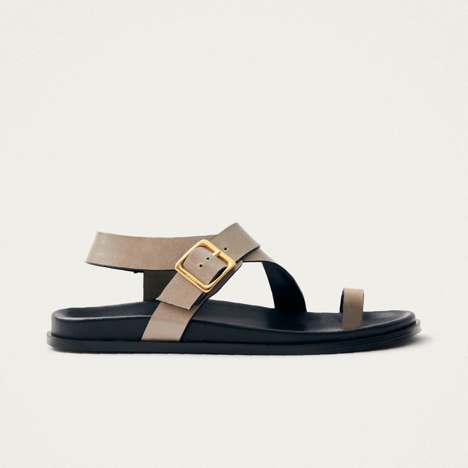 Siren Onix Stone Beige Leather Sandals from Alohas